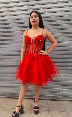 Vestido de Xv- Rubí Lucero - Miniatura 2