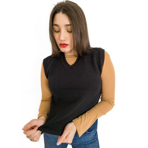 Chaleco de Lana Tejido para Mujer