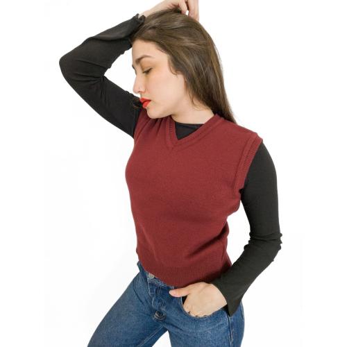 Chaleco de Lana Tejido para Mujer - Miniatura 2