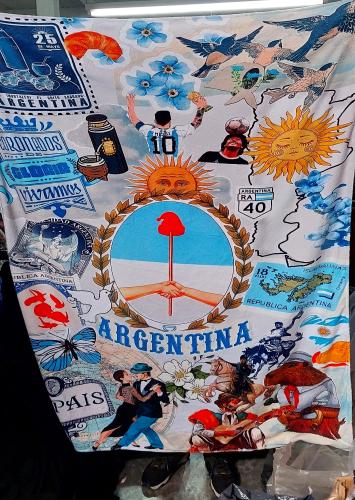 Manta Polar Soft Argentina Messi Mundial 2026 - Miniatura 3