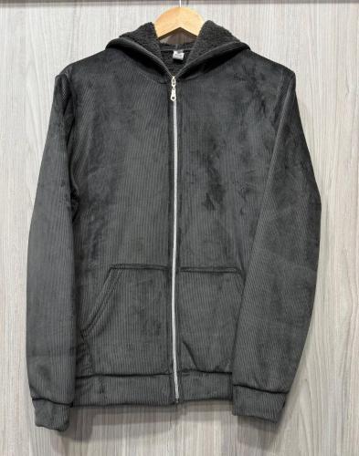 Campera Corderoy con Piel