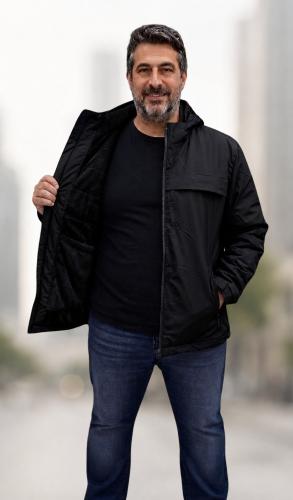 Desmontable Campera  3 en 1 con Piel 2 en 1 Rompeviento Campera Chaleco - Miniatura 2