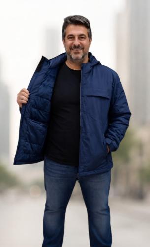 Desmontable Campera  3 en 1 con Piel 2 en 1 Rompeviento Campera Chaleco - Miniatura 3