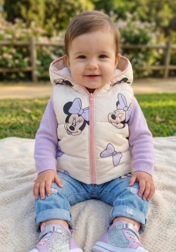 Chaleco Beba Minnie con Piel