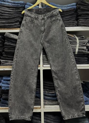 Pantalón Baggy Liso Gris Cl Nev