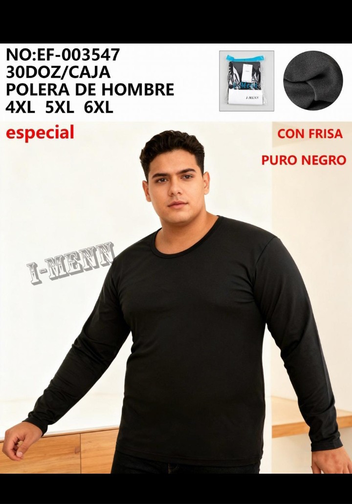 Remera Térmica Hombre Talle Especial I-men - Imagen 1