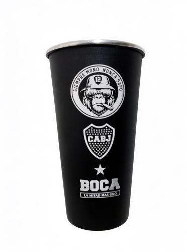Vaso Fernetero de Boca " Siempre Mono" Aluminio 1 Litro