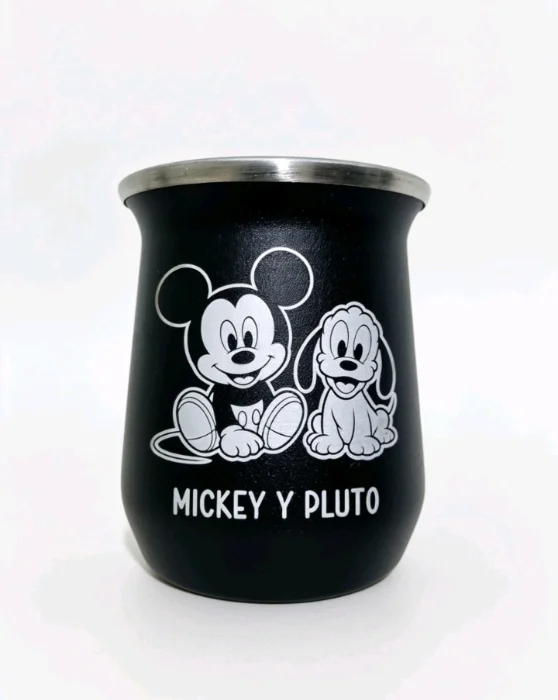 Mate de Mickey Mouse en Acero Inoxidable Termico