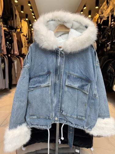Campera Overside de Jean con Piel Desmontable. Yd 0305bv - Miniatura 6
