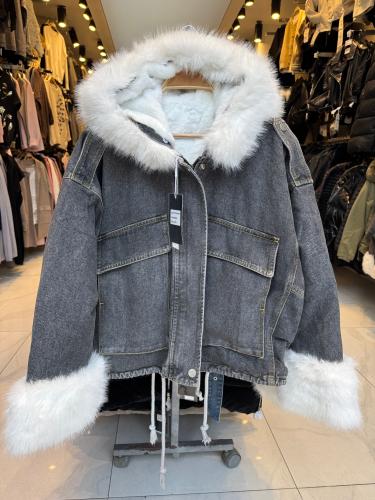 Campera Overside de Jean con Piel Desmontable. Yd 0305bv - Miniatura 4