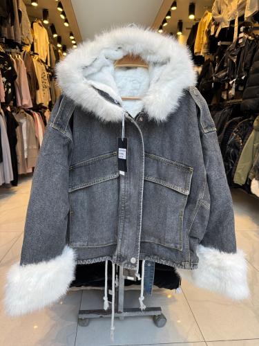 Campera Overside de Jean con Piel Desmontable. Yd 0305bv - Miniatura 5