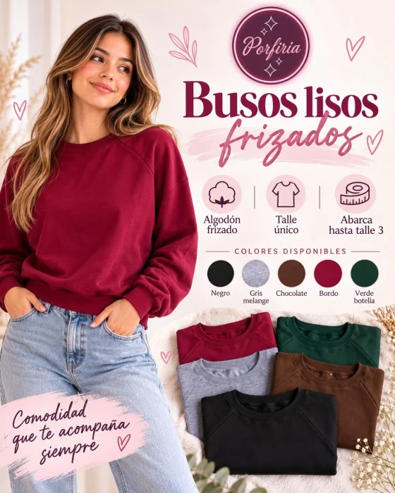Buzos Friza Lisos