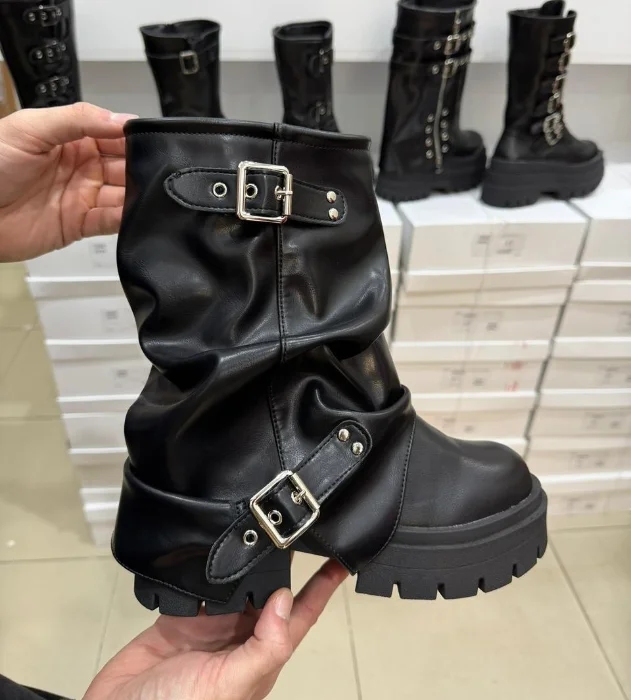 Bota de Dama Borcego Plataforma Linea Importada Valka Art Melina (35 al 40)