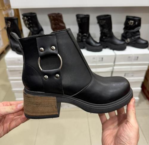 Bota Caña Baja Dama Taco Valka Art Carla (36 al 40)