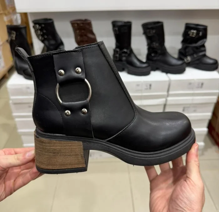Bota Caña Baja Dama Taco Valka Art Carla (36 al 40)