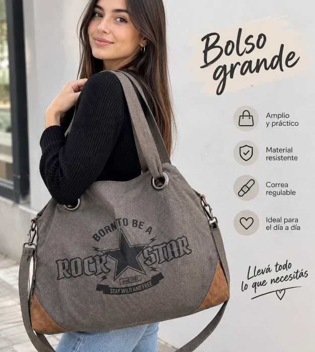 Bolso Grande Rock Star!!
