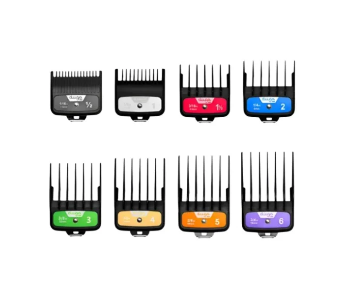 Duga Kit de 8 Alzas/peines con Clip Metálico para Máquinas de Corte