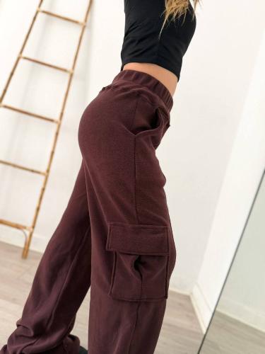 Pantalón Cargo con Broche Falso Micropolar - Miniatura 4