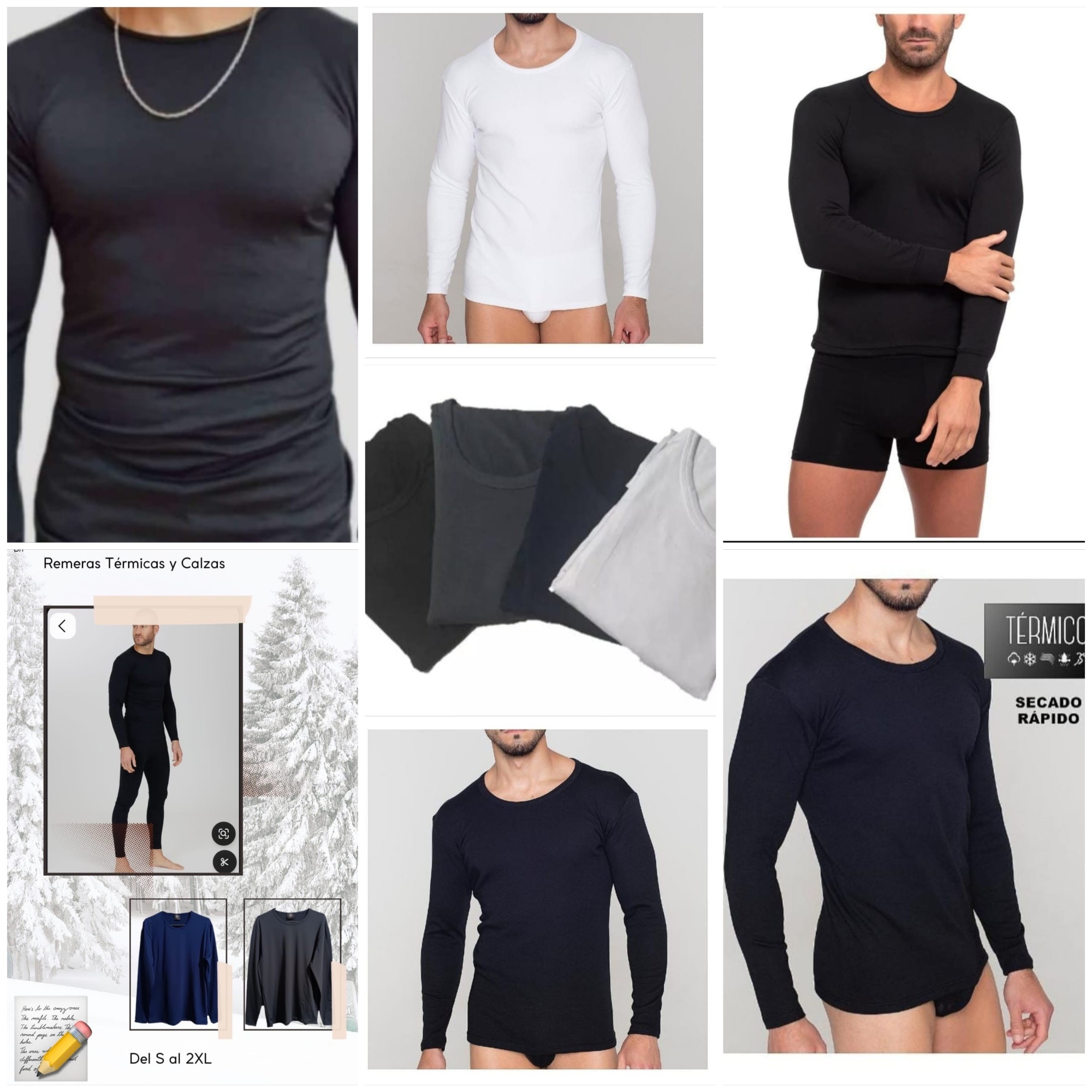 (art:th1) Camiseta Termica Hombre Frizada - Imagen 8