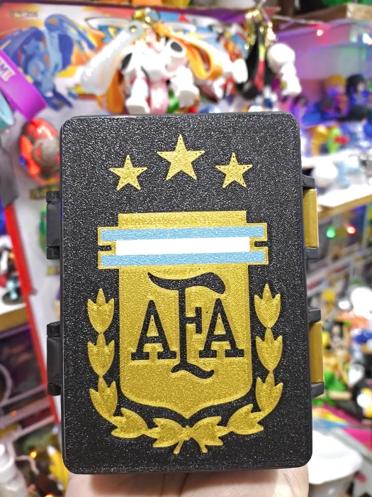 Caja Porta Figuritas Mundial 2026 Panini, de Argentina, Fifa, Neymar, Cr7, Messi