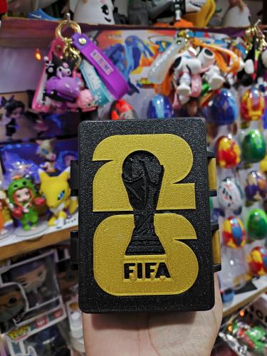 Caja Porta Figuritas Mundial 2026 Panini, de Argentina, Fifa, Neymar, Cr7, Messi - Miniatura 2
