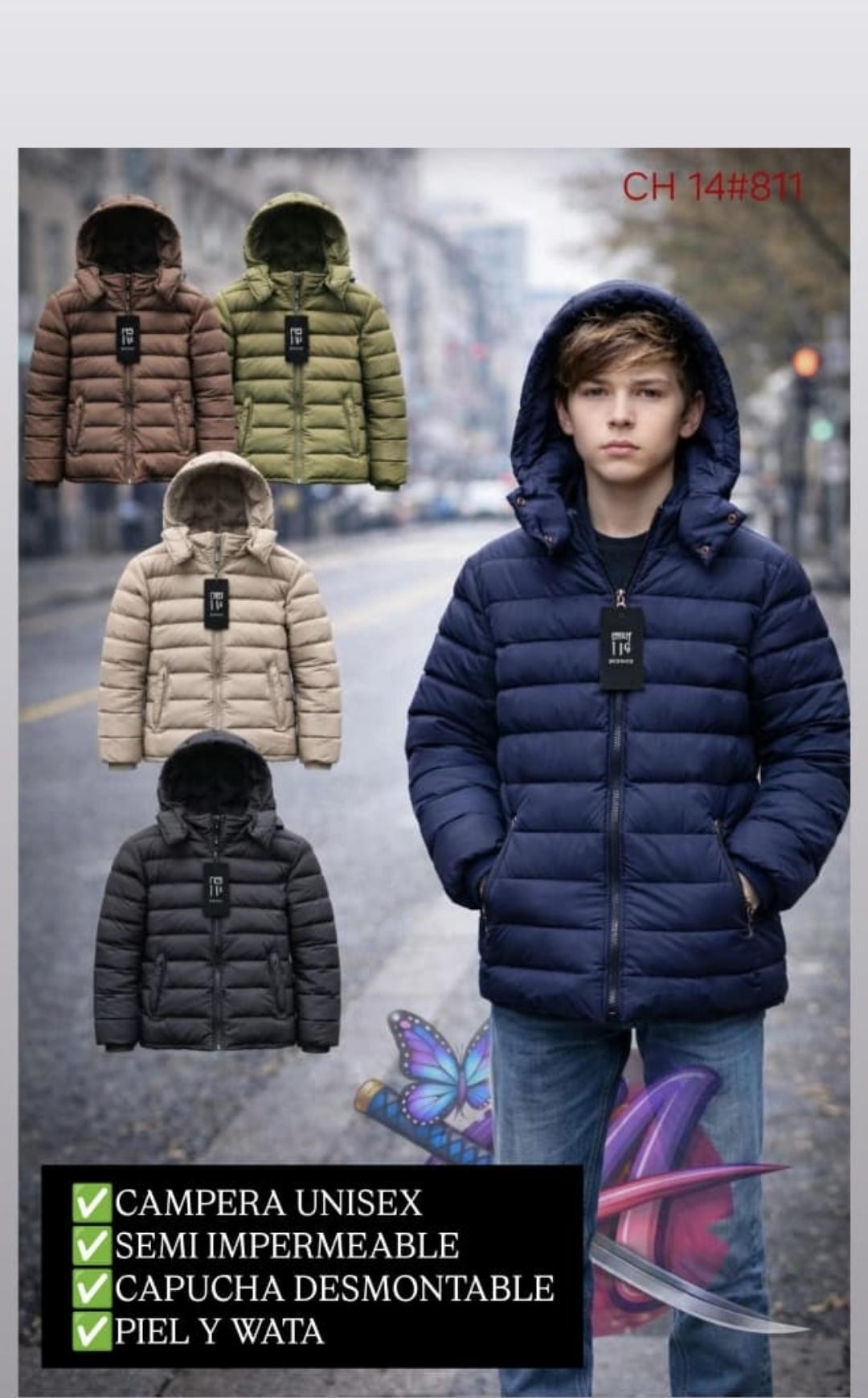 Camperas de Nene/camperas de Varon/camperones de Niño/abrigos Importados Unisex - Imagen 2