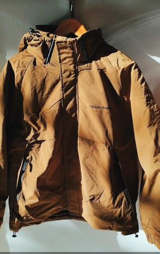 Campera Impermeable con Piel / de Hombre _ Yd - Miniatura 2