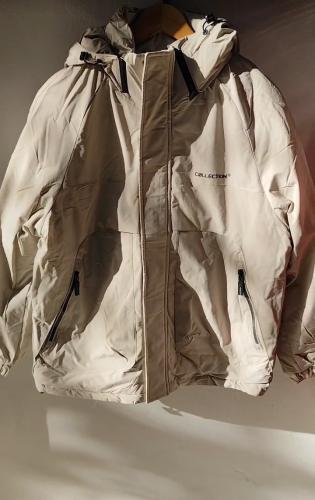 Campera Impermeable con Piel / de Hombre _ Yd - Miniatura 3