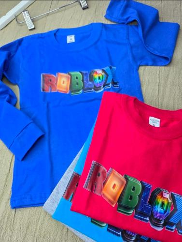 Camiseta Doble Estampado-roblox