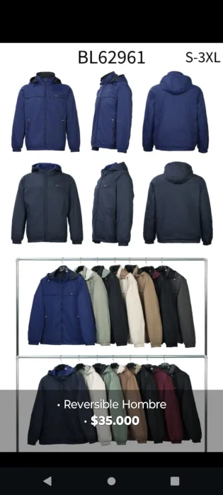 Campera Reversible Hombre