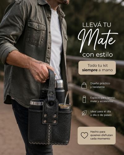 Canasta Matero Premium - Ecocuero Oferta! - Miniatura 2