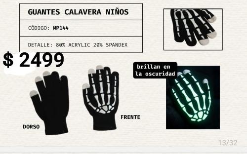 Guantes Calavera Niños