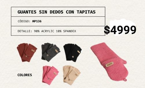 Guantes sin Dedos con Tapidas