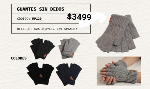 Guantes sin Dedos