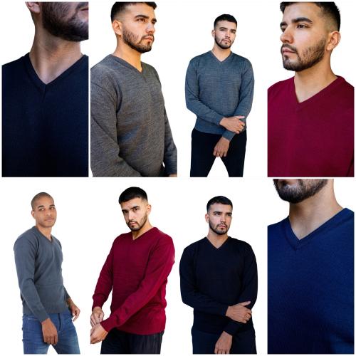 (art:swh2) Sweaters Cuello/v Hombre - Miniatura 2