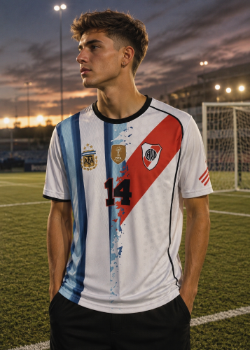 Camisetas Duo Tendencia    Argentina  River  Argentina  Boca