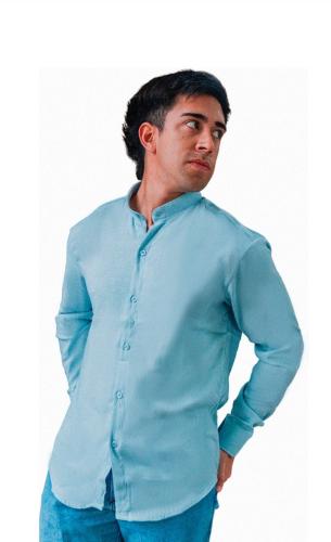 (art:cmhl1) Camisa de Lino Cuello/mao - Miniatura 3