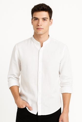 (art:cmhl1) Camisa de Lino Cuello/mao - Miniatura 4