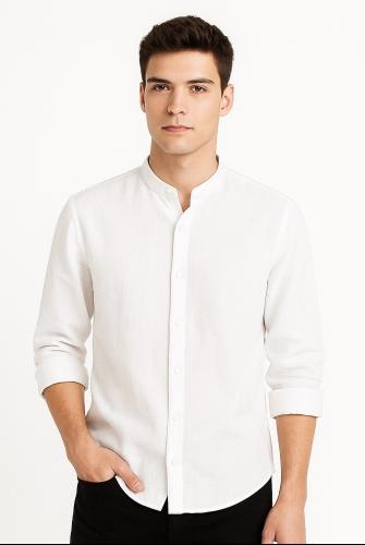(art:cmhl1) Camisa de Lino Cuello/mao
