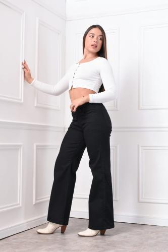 Art.707n Wide Leg Negro - Miniatura 3