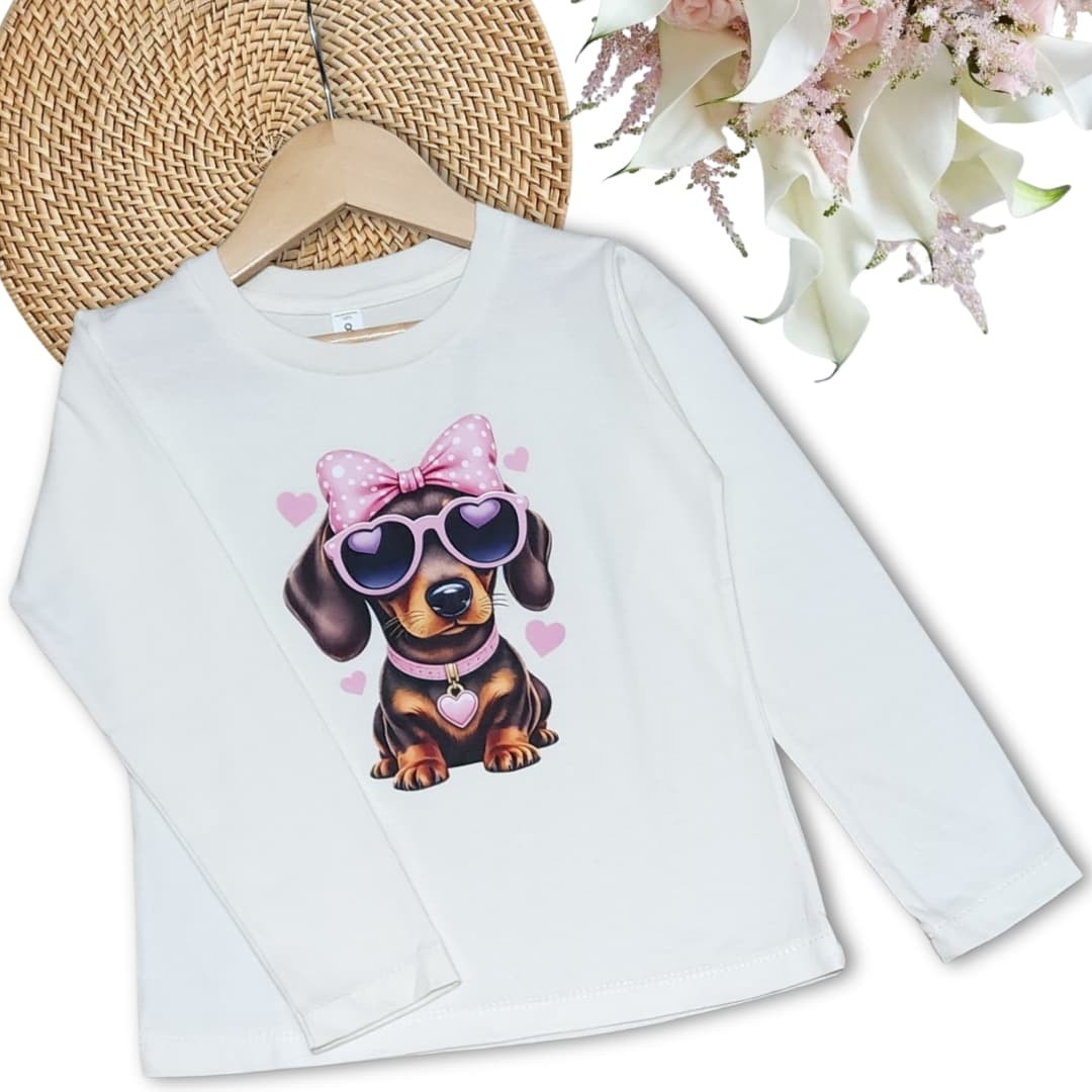 Camiseta de Nene Perrito con Lentes - Imagen 1