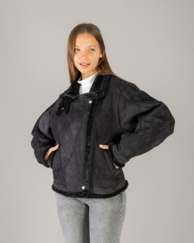 Campera Gamusa Negra Promo