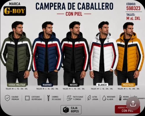 Camperas con Piel Marca G-boy