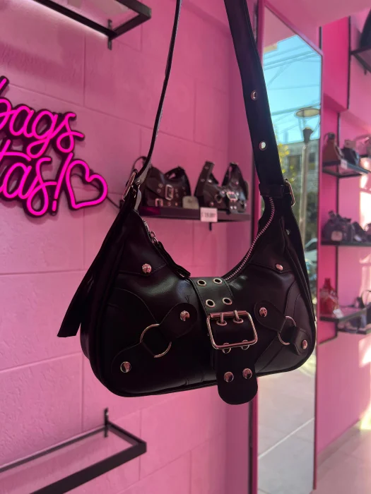 Cartera Mini Bag Baguette Cierre Metal