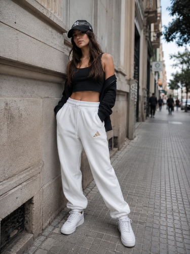  Babucha Adidas Dama   Modelo Emma    Logo Bordado Premium  Friza Premium