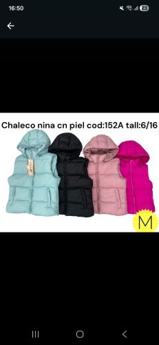 Chaleco de Nena con Piel