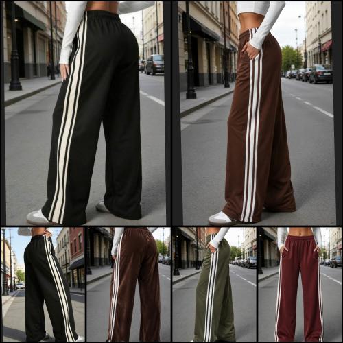 Pantalón Plush con Franja