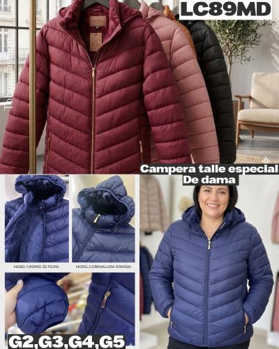 Campera con Piel Talle Especial