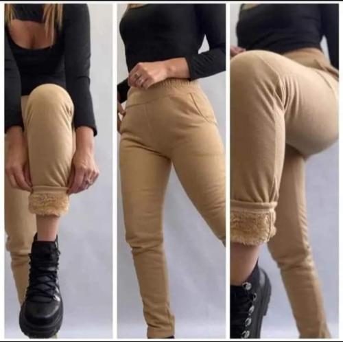 Pantalón con Piel Dama