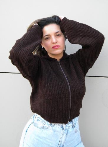 Camperita de Lana C/cierre y Capucha - Miniatura 5